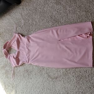 Windsor Midi Halter Cross Front Dress